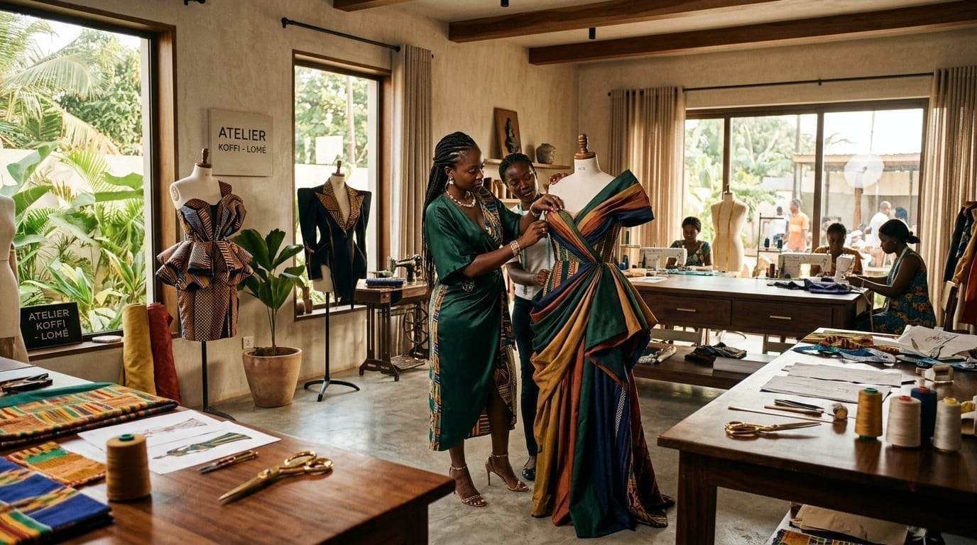 Atelier de création de mode contemporaine à Lomé — Révélation Couture